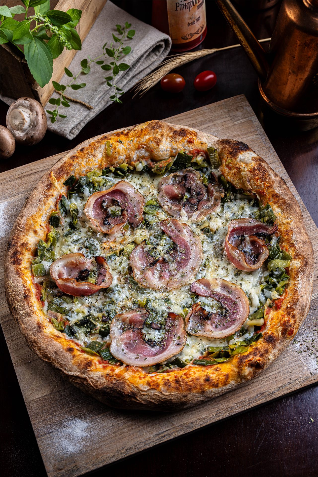 Pizza de Alho-poró da La Pimpollina