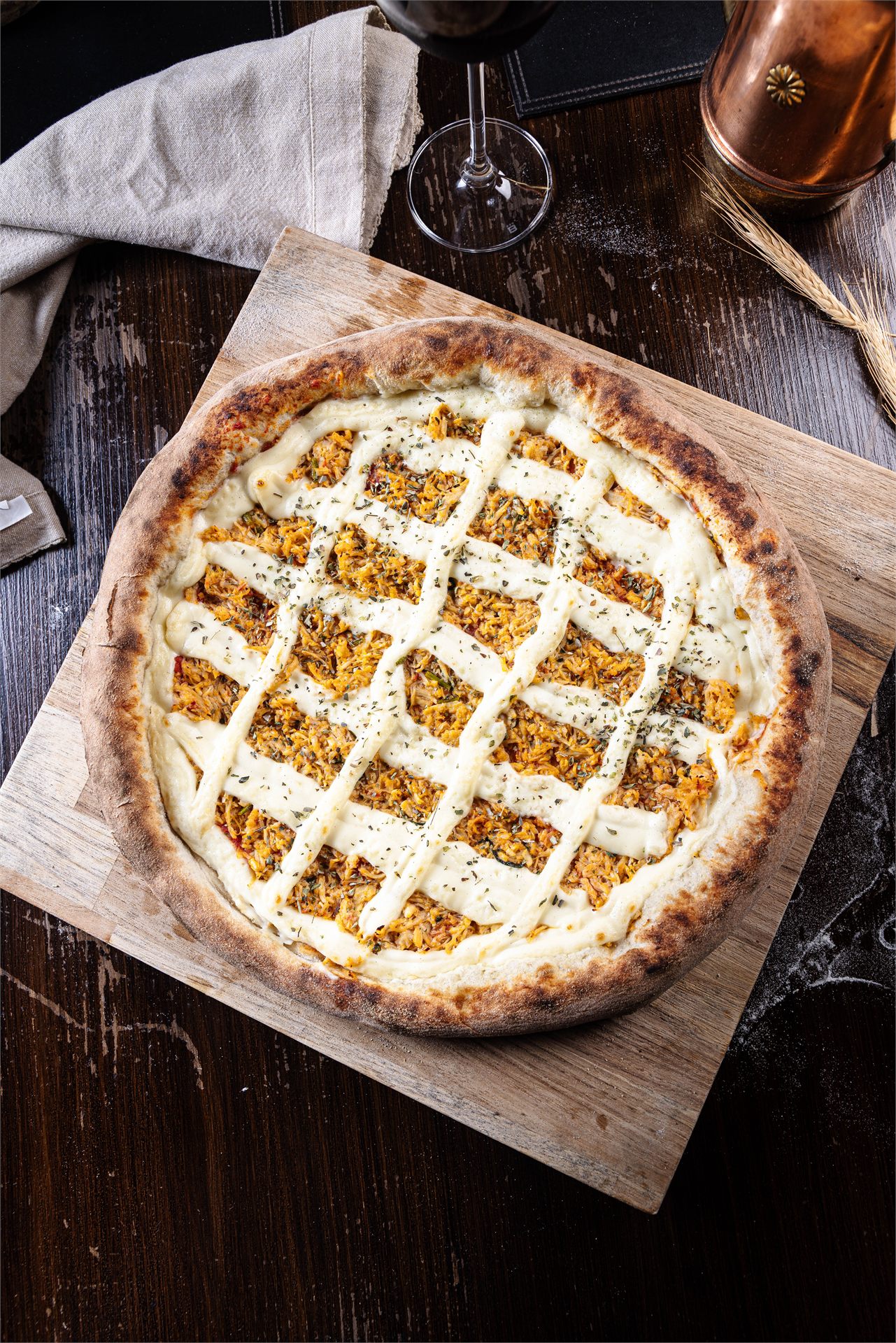 Pizza de Frango com Catupiry da La Pimpollina